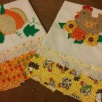 Panos de prato em patch aplique e fuxico 7